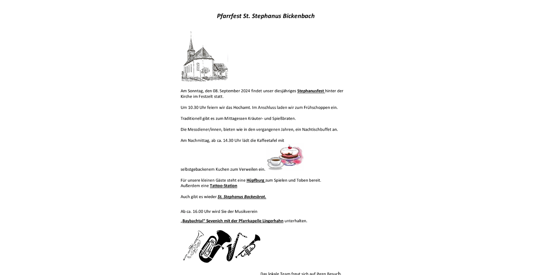PB 15 St. Stephanus Fest Bickenbach